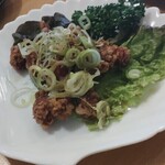 登戸の滝 - 砂肝ネギポン酢