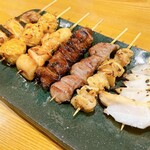 焼鳥専門店 大番 - ねぎま / つくね / もも / ればぁ / はつ / かわ / なんこつ(ヤゲン)