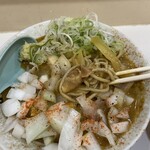 麺処 盛盛 - 汁なしカレーそば　細麺！