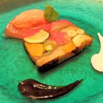 東洋軒 - ① 8種類の夏野菜のテリーヌとパプリカのムース