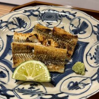 新富町 丸安 - 穴子の白焼き　パリうま