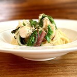 NECCO - ・Pasta　～選択～
      　　　　　つぶ貝と菜花の塩レモンパスタ