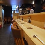 寿し小松 - 店内（カウンター席）