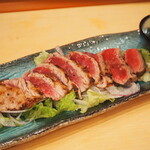 寿し小松 - 天然本マグロ ほほ肉炙りカルパッチョ