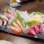 まいもんや かっぱ - 2025年７月　刺身盛り合わせ