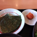 幸楽苑 - 海苔+辛いニンニク
