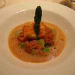 ラシェット・ブランシュ - ラングスティーヌとグリーンアスパラガスのリゾット