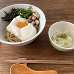 ラーメン イッケン - 7月の限定麺TKM(たまご、かけ、めん)〜バター追い飯付き〜