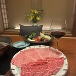 北新地しゃぶしゃぶすき焼き きらく - 