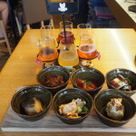 スプリングバレーブルワリー 京都 - SPRING FLIGHT 6 ＆ おばんざい6種盛り合わせ