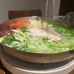 博多つゆしゃぶ 鉄板 お汐井 - 