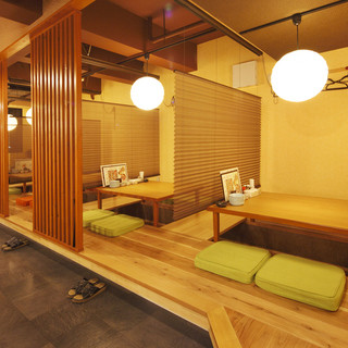 Relaxing kotatsu seats