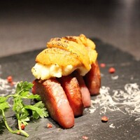 雲仙ハムと雲丹の炙り焼き