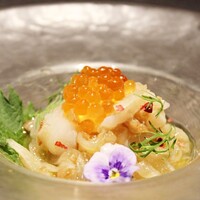 帆立の梅肉カルパッチョ