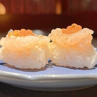 甘エビ塩辛の握り寿司
