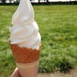 八紘学園 農産物直売所 - 牛乳味の濃厚ソフトクリーム♪