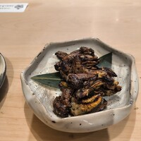 うなぎのしろむら - 肝焼き(この量満足、塩加減最高) うなぎのしろむら - 肝焼き(この量満足、塩加減最高)
