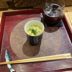 寿司処 鶴と亀 - 先付　もうもろこしの出汁