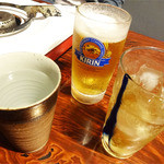 国道園 - 2014.09_とりあえず乾杯しますか。。。