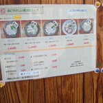 らーめん専門 和海 - 店頭メヌー