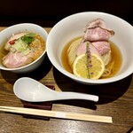 らぁ麺や 嶋 - 昆布水つけ麺（特上）塩❗️美しい〜❣️