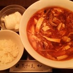 たけくま - （2014.9）ランチ:赤酢酸辣湯麺