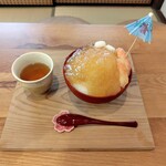 對馬屋 - 桃かき氷