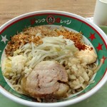 ジャンクガレッジ - まぜそば倍盛り全マシ1040円