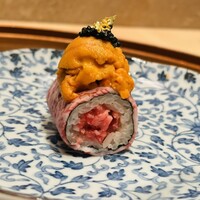 銀座 ちかみつ 六丁目 - 前菜のユッケ