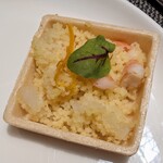 メロディア - 小エビと帆立貝 オレンジ風味クスクスサラダ