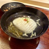 山﨑 - 一番出汁のお椀 アイナメ 白もずく じゅんさいと
