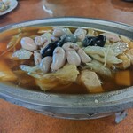 老地方現炒店青海店 - 料理写真:鴨のキャンタマ炒め（笑）