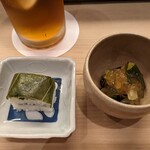 割烹　梅津 - お付きだし2品