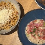 PISOLA - ④「究極のボロネーゼ」と「生ハムと……リゾット」