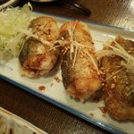 手打ちそば八轟 - 秋刀魚のふわふわ揚げ
