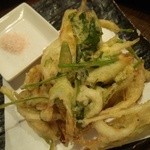 手打ちそば八轟 - 白魚のかき揚げ