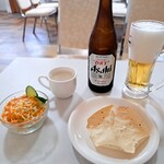 khusi - Salad & Bottled Beer & Complimentary Soup and Papad