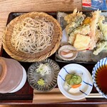 蕎麦と杜々 - 八王子野菜の天せいろ