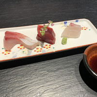 WA-DINNER き - 厳選お造り三点盛り  ¥900