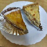 禾食や - 料理写真:完熟パイナップルタルト＆舞茸とスモークサーモンのキッシュ