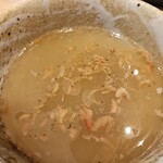 麺屋たけ井 - 海老塩冷やしつけ麺のつけ汁