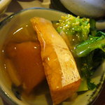 豆たぬき - 寒鰤と南瓜の煮物餡かけ仕立