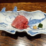 肉割烹 上 - お肉牛のお刺身（リブロース）