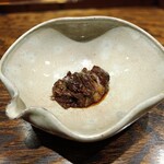 肉割烹 上 - 牛テールの串焼き