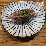 ご馳走 鉄や - アジの握り