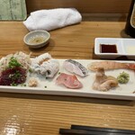 ご馳走 鉄や - お刺身盛り合わせ→旨し！