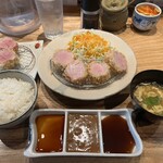 とんかつ しゃぶしゃぶ 新 - ヘレカツ定食　中