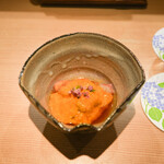 東麻布 天本 - ボタン海老うに紹興酒漬け