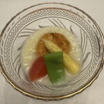 魚菜料理 赤井 - ホワイトアスパラの先附け