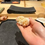 鮨 こん藤 - ハモ直前湯引き